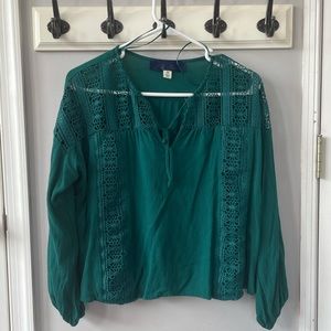 Teal blouse
